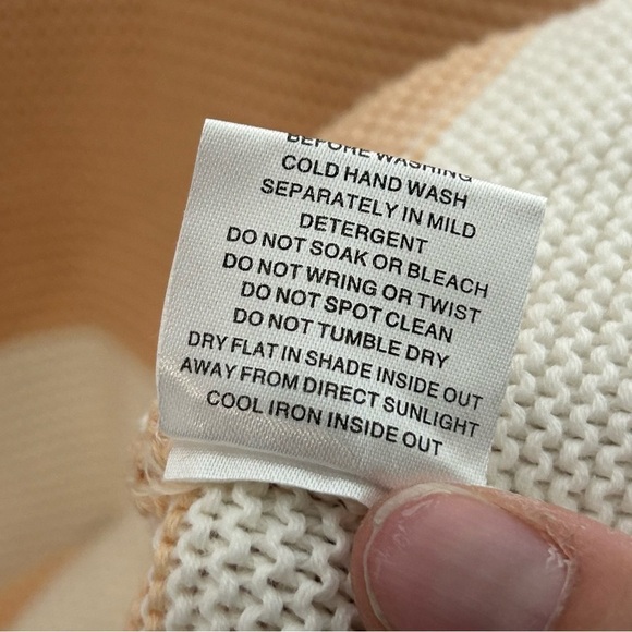 SABO Chunky Knit Slouchy Striped Balloon Sleeve Sweater - Picture 10 of 12